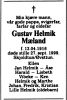 Dødsannonse Gustav Helmik Mæland