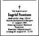 Dødsannonse Ingrid Sontum