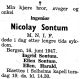 Dødsannonse Nicolay Sontum