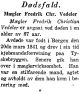 Dødsmelding Fredrich Christian Vedeler